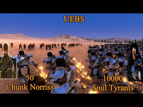 50 Chunk Norriss vs 10000 Soul Tyrant | Ultimate Epic Battle Simulator |