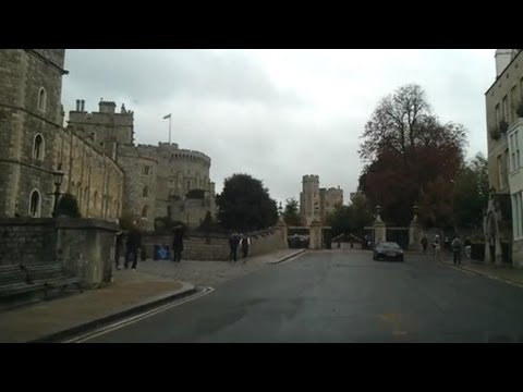Driving in the UK - Slough to Windsor Ca