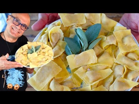 TORTELLI DI ZUCCA (ravioli) alla MANTOVANA ravioli di zucca e amaretto