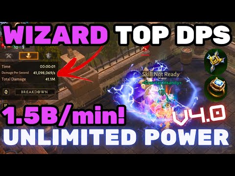 UNLIMITED POWER v4.0!! NEW SKYBREAKER SHOCK! 1.5B/Minute Wizard Build! [Diablo Immortal]