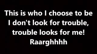 five finger death punch - trouble (lyrics)
