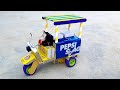 How To Make Pepsi Tuk Tuk DIY Matchbox Ice Cream Autorickshaw Tuk Tuk
