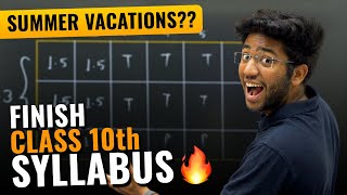 How To Complete Class 10th Syllabus In Summer Vacations? | Timetable for Summer Vacations !!
