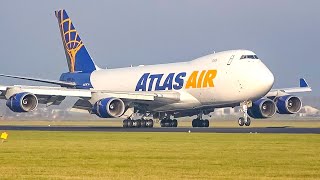 (4K) BIG Cargo planes landing! Plane spotting at Schiphol Amsterdam (747's and 777's)