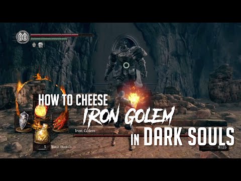 How to Cheese Iron Golem in Dark Souls Remastered (Easy Kill)