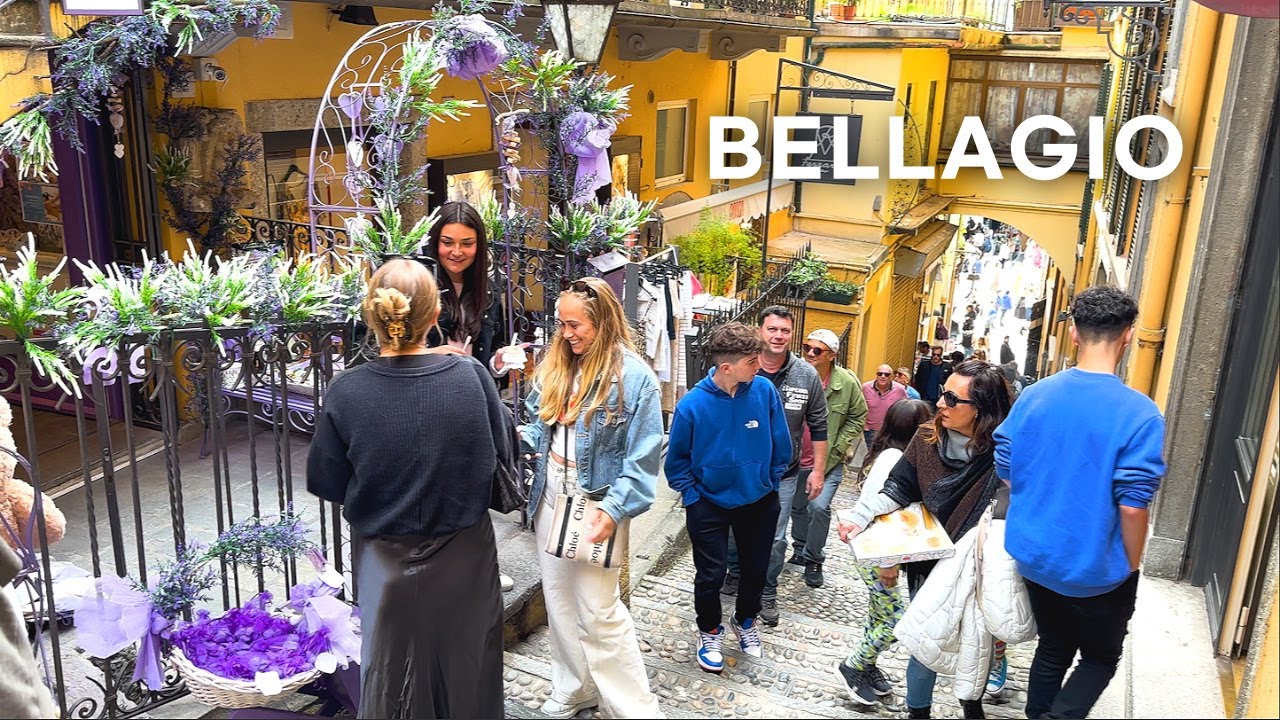 Embark on a walking tour through Bellagio and catch a glimpse of Piazza Giuseppe Mazzini.