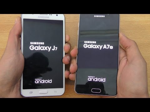 Samsung Galaxy A7 (2016) vs Galaxy J7 - Speed & Camera Test (4K)