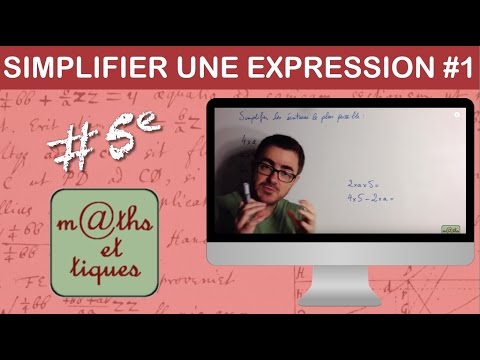Simplifier une expression (1) - Cinquième