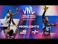 🇺🇸 USA vs. 🇩🇴 DOM - Highlights | Week 1 | Women's VNL 2024