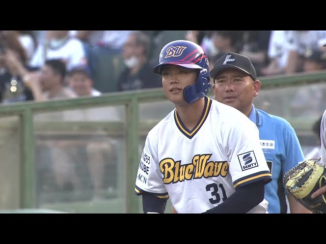 【3回裏】復帰後初!! バファローズ・太田椋 約2週間ぶりの出場でレフトへのヒットを放つ!! 2025年7月5日 オリックス・バファローズ 対 千葉ロッテマリーンズ