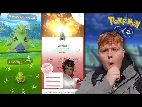 Can we get the✨SHUNDO Larvitar!?✨SHLUNDO??? Larvitar Classic Community Day Pokémon go Vlog!