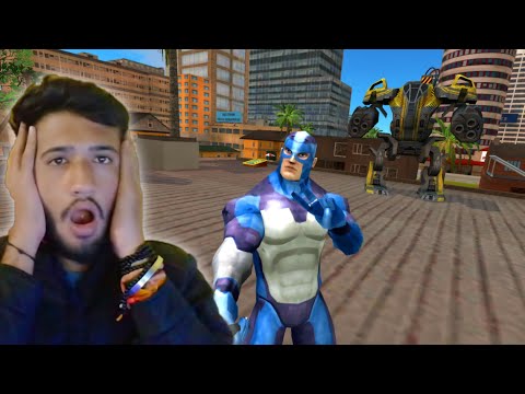 Rope Hero Vice Town BD-100 Robot Fight Police Officer Vice Town Harsh Gameplay