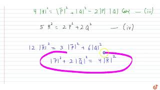 Download Lagu The resultant of `vec P and vec Q` is `vec R`. If magnitude of `vec Q` is doubled, magnitu Thumbnail