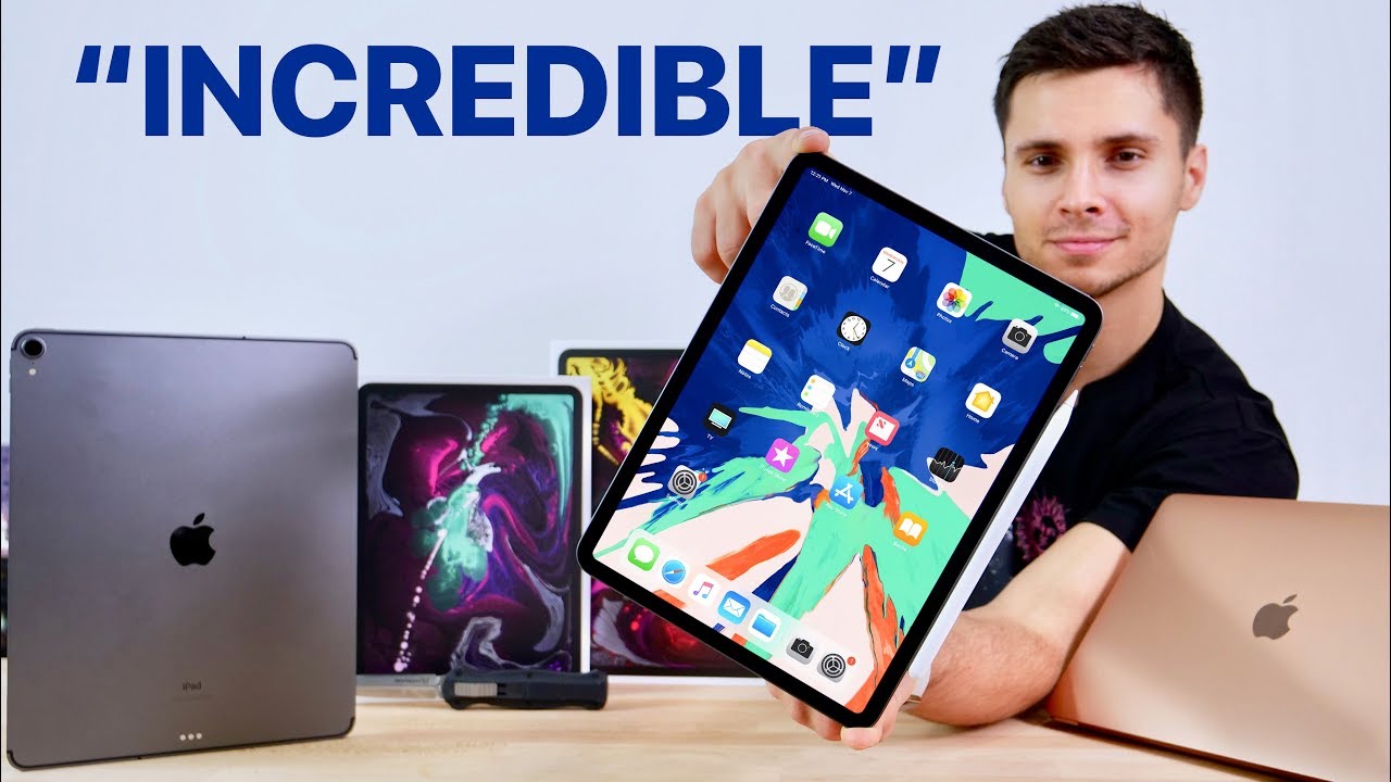 2018 iPad Pro Unboxing! 11 & 12.9-inch, MacBook Air & Apple Pencil 2!