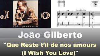 João Gilberto - "Que reste t'il de nos amours?" - Virtual Guitar Transcription by Gilles Rea