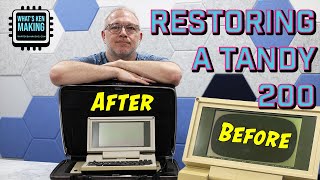 Tandy 200 Restoration (TRS-80) - No Power, Bad Keyboard, and Badly Burned LCD