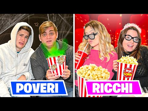 COPPIA RICCA vs COPPIA POVERA al CINEMA🍿! Con i nostri AMICI NINNA e MATTI !