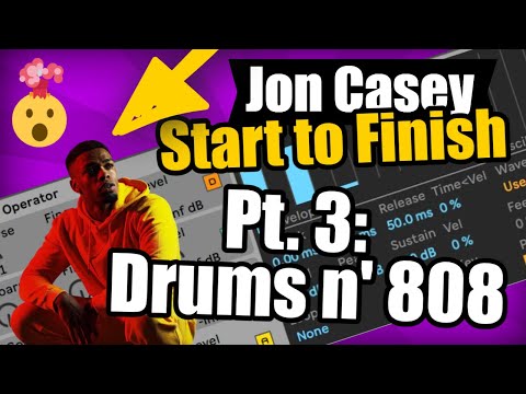 Trap 808 Tutorial - Jon Casey Trap From Scratch Tutorial w/ Operator, Pt. 3: Drums n' 808 (FREE DL)