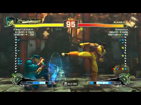 SSF4 AE 2012: ITWASTUESDAYY (Bison) vs Ballatishun (Guy)