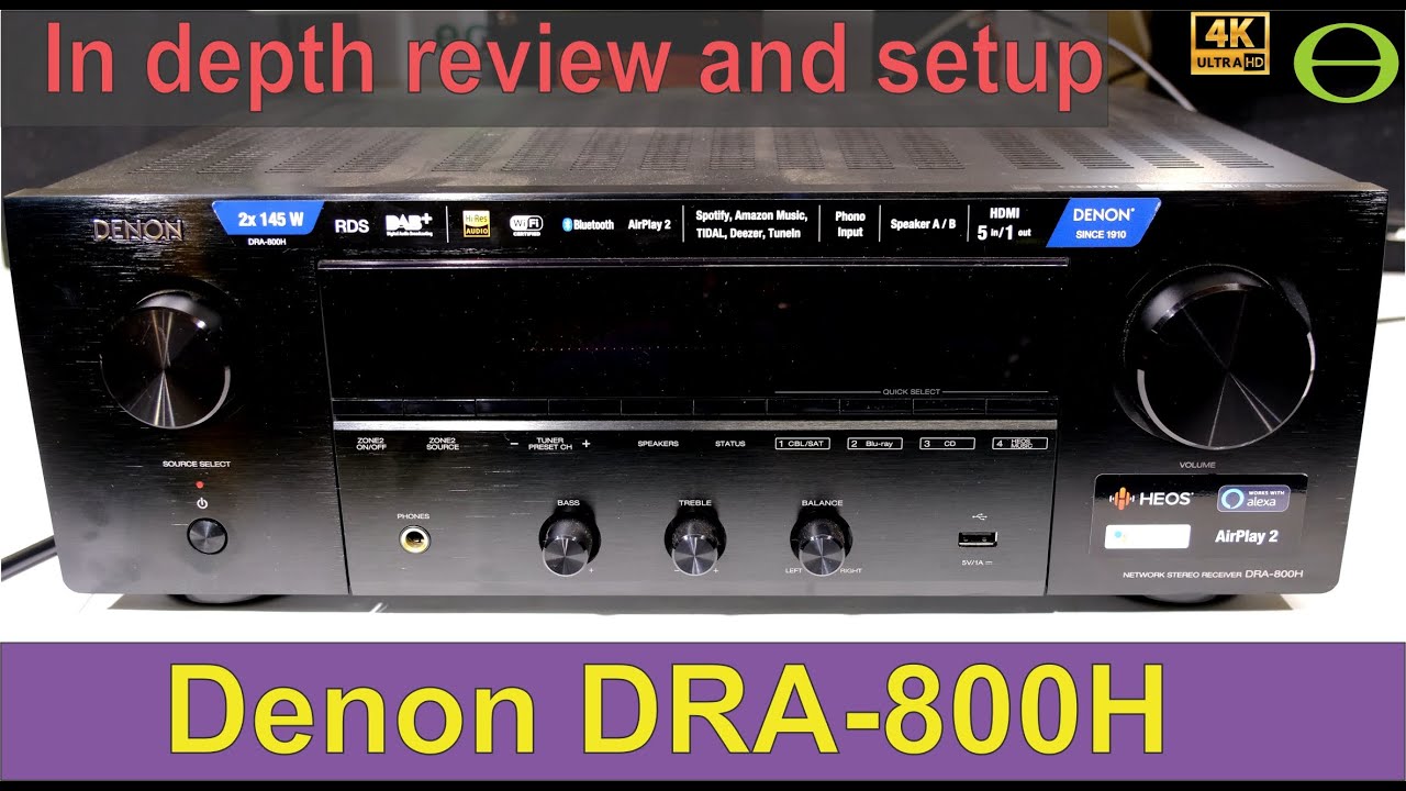 video Amply nghe nhạc Denon DRA-800H chính hãng 0