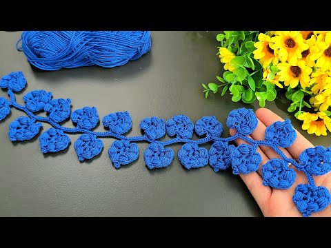 INCREDIBLE 😯 BEAUTIFUL Mastering The Art Of Crochet Flower Trim Made Easy