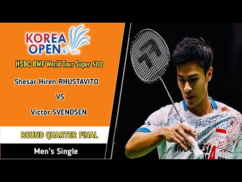 Shesar Hiren RHUSTAVITO VS Victor SVENDSEN/ QUARTER FINAL KOREA OPEN BADMINTON 2022@za_scribe