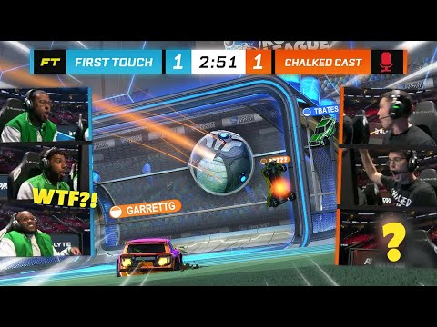 The Funniest Match In Rocket League! First Touch Vs Chalked Cast Best Moments!