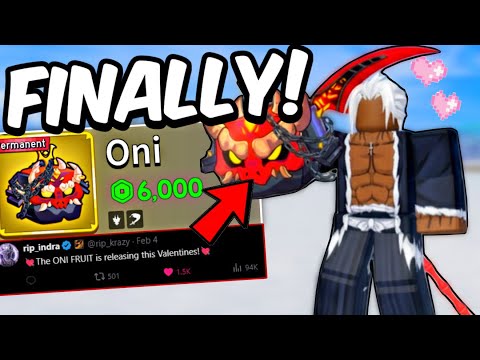 Oni Fruit FINALLY HERE! Trailer + Valentines Event in Blox Fruits Update 30💘