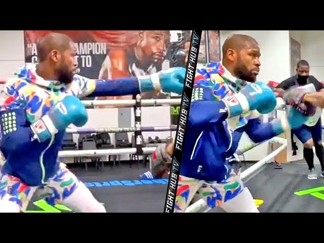 Watch Floyd Mayweather Looks Sharp In Return To Training After Logan Paul Fight