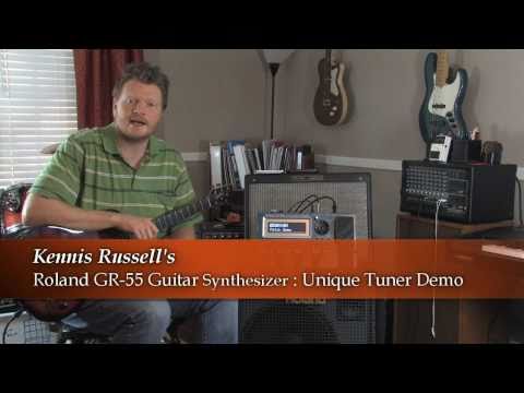 Roland GR-55 Guitar Synthesizer : Awesome Tuner Demo