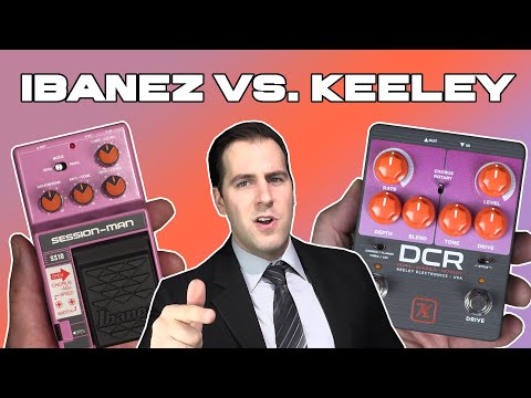 WHO IS THE KING OF 80s GUITAR TONE?!? | Keeley DCR vs Ibanez Session Man | Stompbox Smack Down