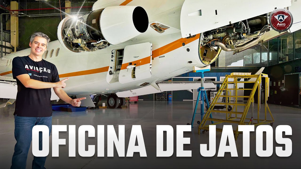 Veja como é a MANUTENÇÃO de JATOS EXECUTIVOS da Dassault no BRASIL