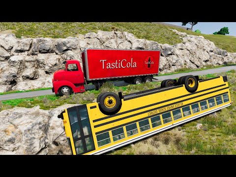 Cars vs Cliff Roads #1 - Car Crashes | BeamNG Drive