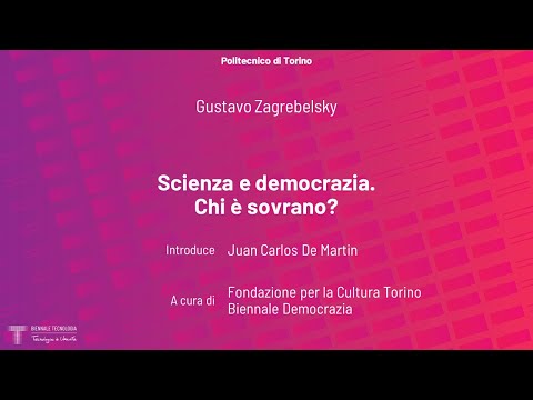Scienza e democrazia. Chi è sovrano? | Gustavo Zagrebelsky