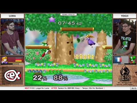 HEIR5 - Luma (Sheik) Vs. Yogui (Yoshi) - Pool D7 - Melee Singles