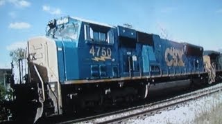 preview picture of video 'CSX  4750 & 573 at Savage Maryland'