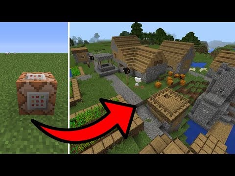 Minecraft PE - How To Spawn Villages With Commands!