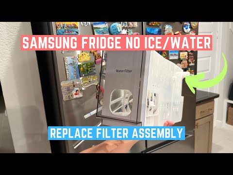 Samsung 4 Door Fridge NO ICE/Water? How to Replace Filter Assembly