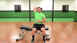 409. Seated Single Arm Dumbbell Tricep Extension
