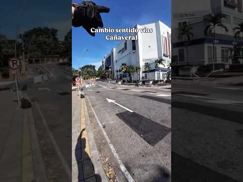 Change of direction of traffic in the shopping center area of ​​Cañaveral - Floridablanca - Santa...