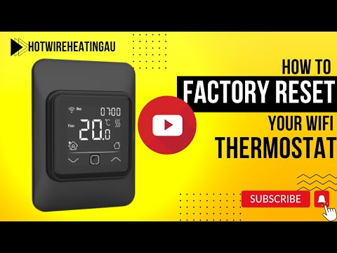 Part of a video titled How to Factory Reset Your WiFi Thermostat - YouTube
