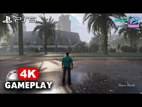 Grand Theft Auto: Vice City Definitive Edition (PS5) Free Roam Gameplay | 4K 60FPS