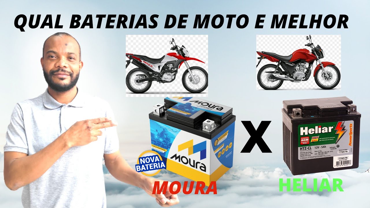 BATERIA DE MOTO MOURA X HELIAR 12V 5AH 6AH 7AH QUAL E MELHOR PARA VC COMPRAR QUE MAIS DURA CUIDADDO