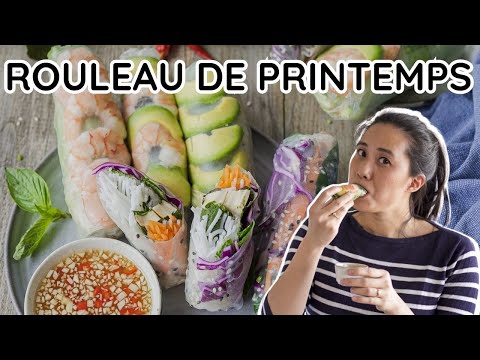 ROULEAUX DE PRINTEMPS COLORÉS ET ORIGINAUX - 3 RECETTES + GUIDE PAS À PAS POUR BIEN ROULER