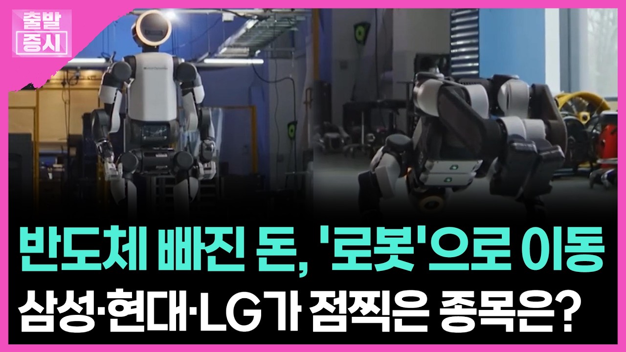 반도체 빠진 돈, '로봇'으로 이동...삼성·현대·LG가 점찍은 종목은?ㅣ 박정언 캐스터