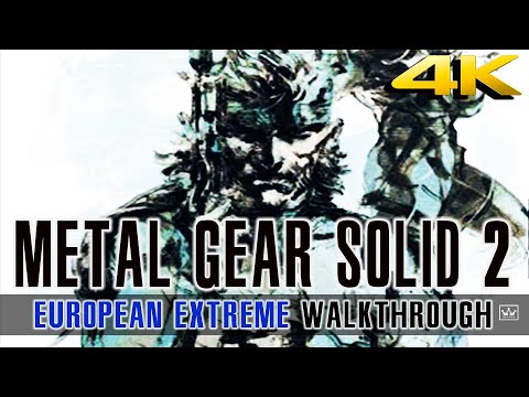METAL GEAR SOLID 2【4K】SONS OF LIBERTY FULL GAME | European Extreme Walkthrough【No Commentary】