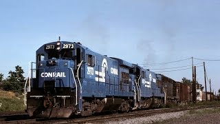 preview picture of video 'Early Conrail in Selkirk. CR 2973---CR 2897. Selkirk, NY 7/15/1977'