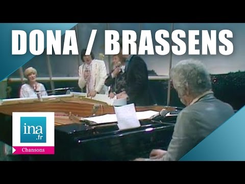 Alice Dona  et Georges Brassens au piano "Les copains d'abord" | Archive INA