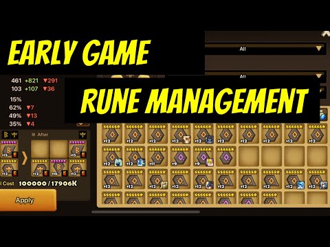 RUNE MANAGEMENT GUIDE PART 1! What runes to keep or sell for early game player? | Summoners War