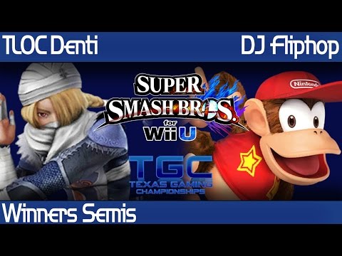 TRTTGC2 Smash Wii U - TLOC Denti (Sheik, Diddy) vs DJ Fliphop (Diddy) - Winners Semis
